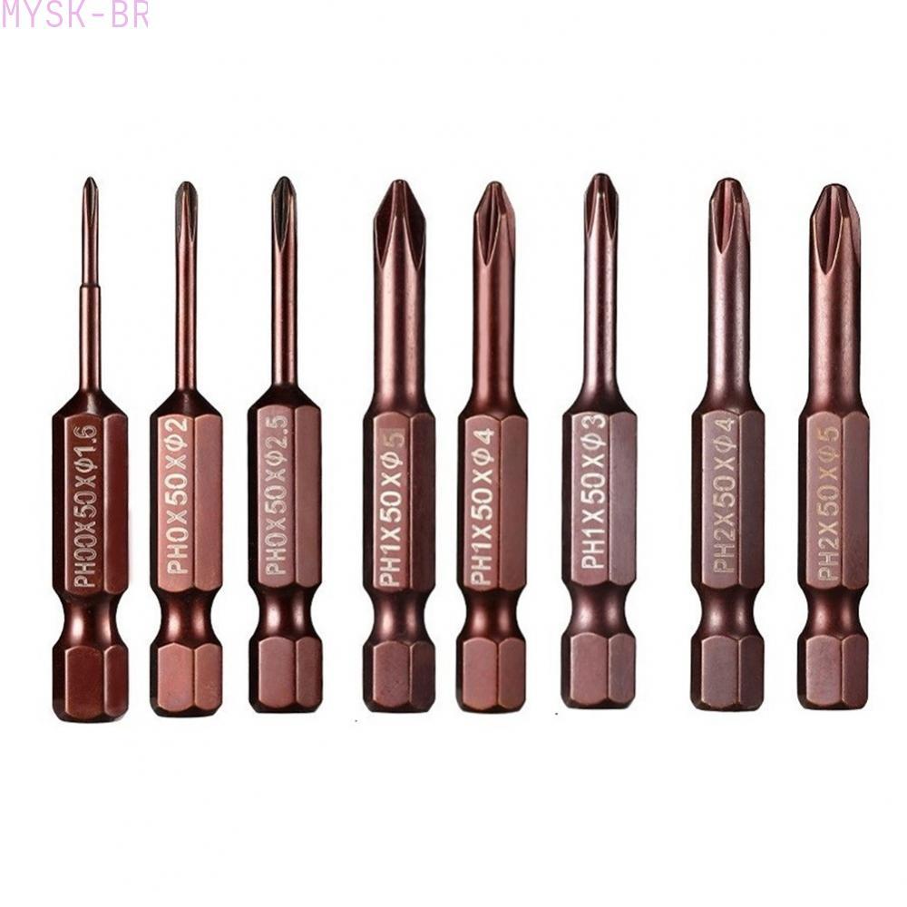 [MYSK]Durable Magnetic Screwdriver Bit PH00 PH0 PH1 PH2 50mm 14inch for Electric Tools