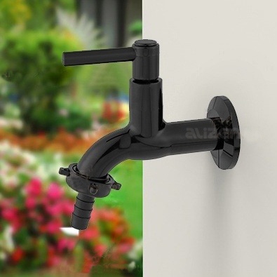 Torneira para Jardim ou tanque Preto Fosco Matte ABS 1/4 de Volta