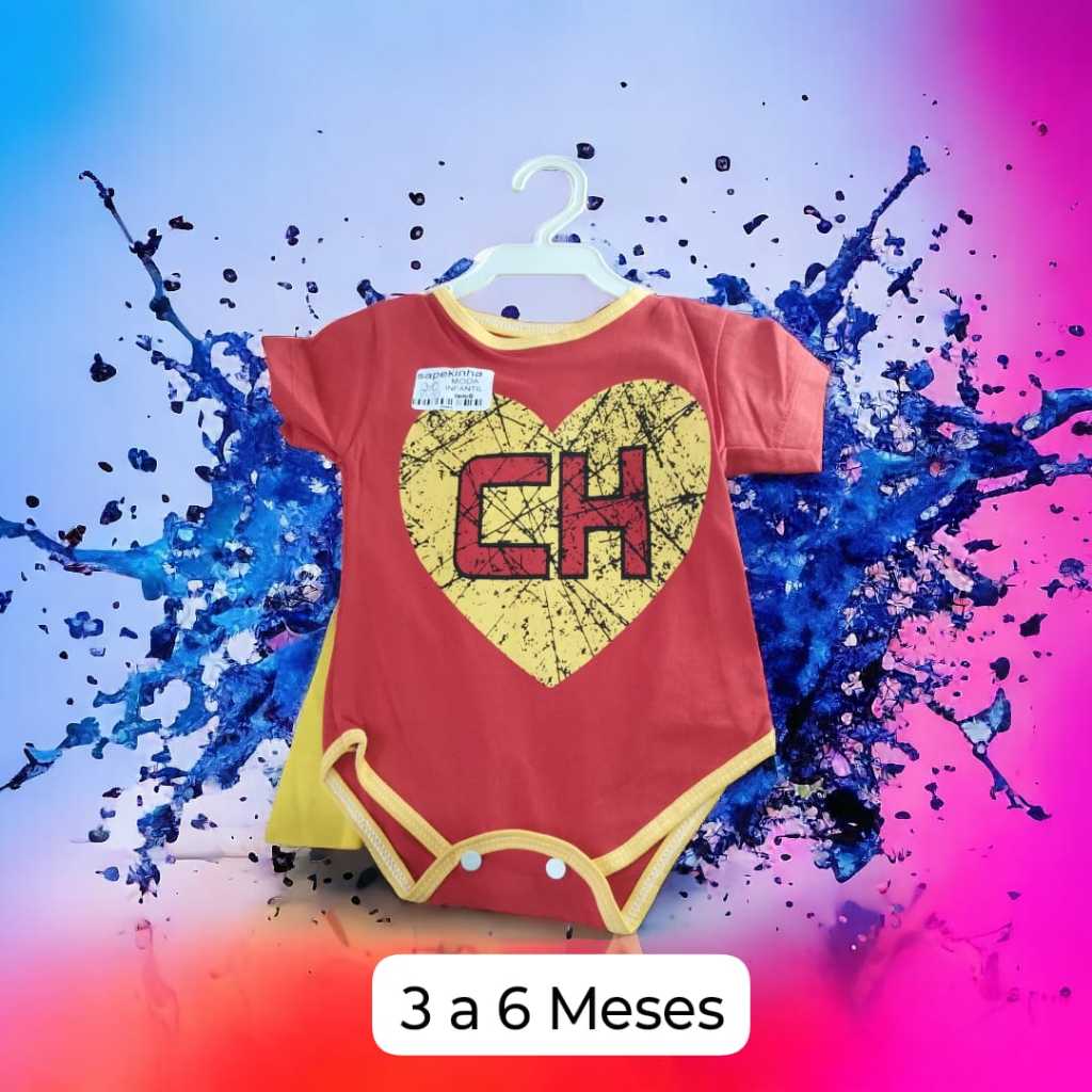 Conjunto Linha baby bory capa Chapolin 3-6 meses