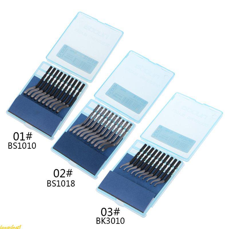 Lunaboat 10 PCS Rotativa Aço Rápido BS1010 BS1018 BK3010 Alumínio Cobre