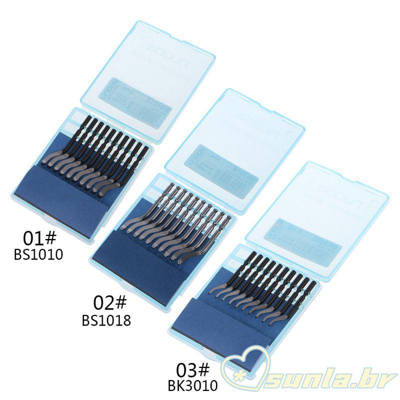 SUNL 10 PCS Rotativa Aço Rápido BS1010 BS1018 BK3010 Alumínio Cobre