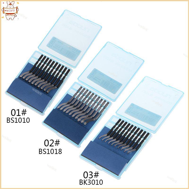 10 PCS Rotativa Aço Rápido BS1010 BS1018 BK3010 Alumínio Cobre