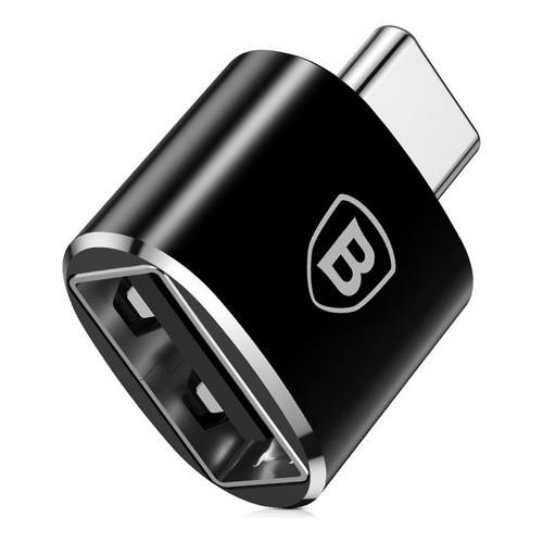 Mini Adaptador Baseus USB-C para USB-A OTG Conversor Compacto Alta Velocidade