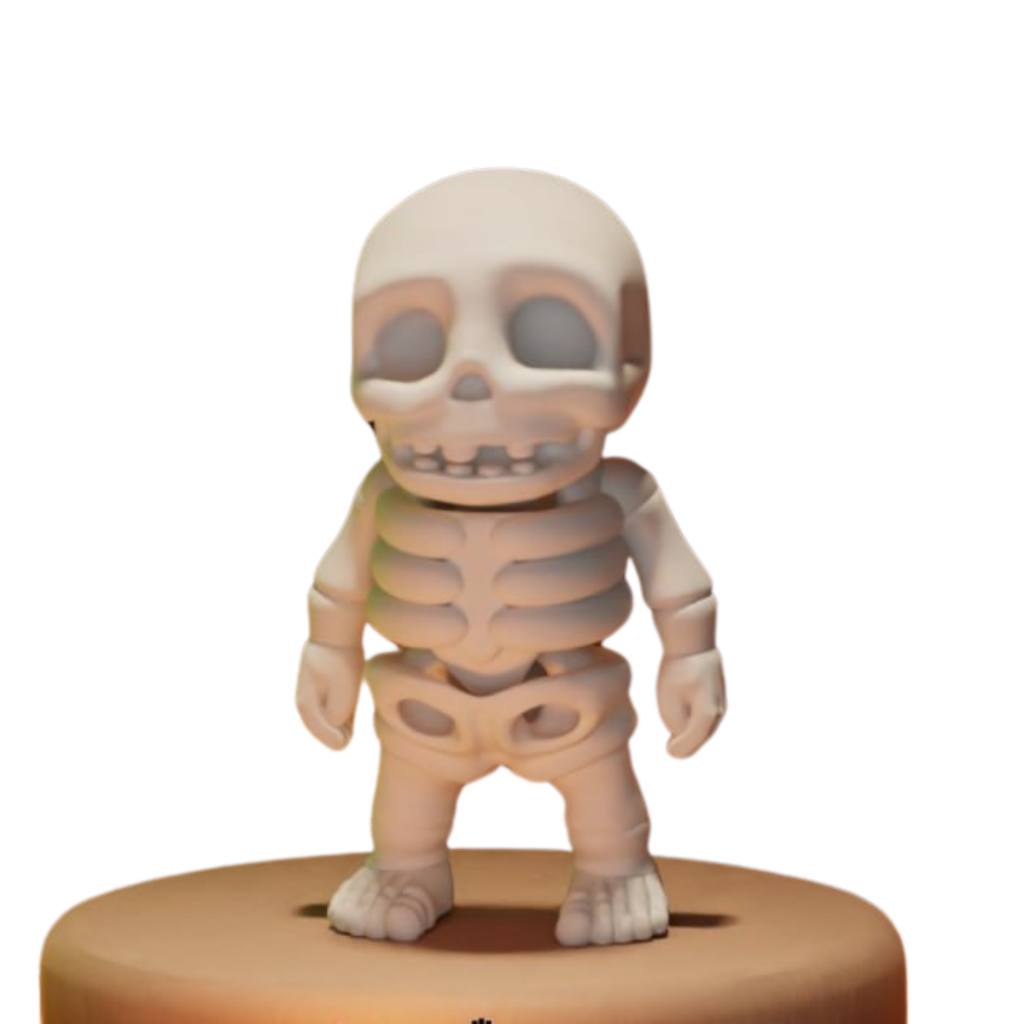 Chaveiro imã Caveira Articulada Halloween – Acessório Decorativo lembrancinhas
