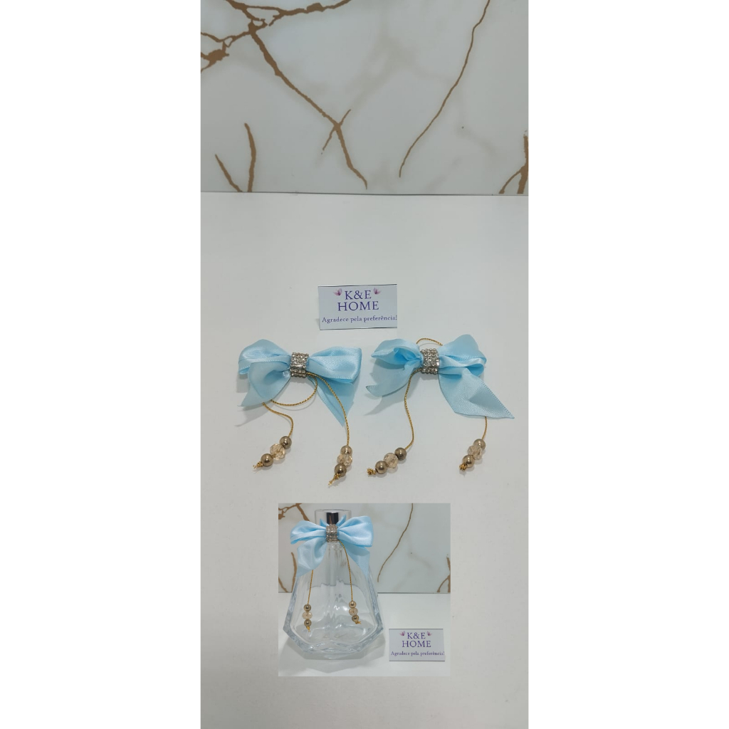 2 laços duplos luxo ajustáveis com pingentes para decoração de aromatizador e saboneteira