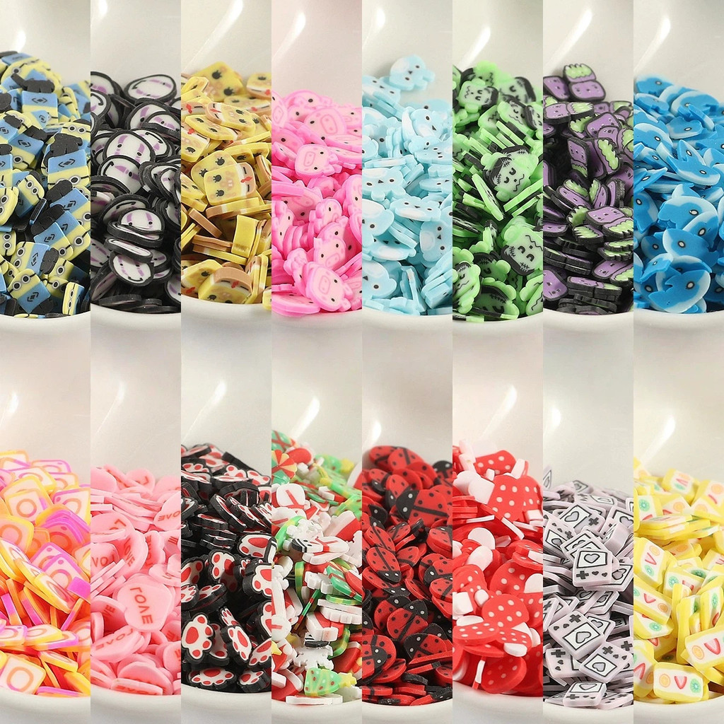 10 G/Pacote Porco Pizza Design Doces Grão Argila De Polímero DIY Ornamento Suprimentos Para Caso Do Telefone Prego Decor