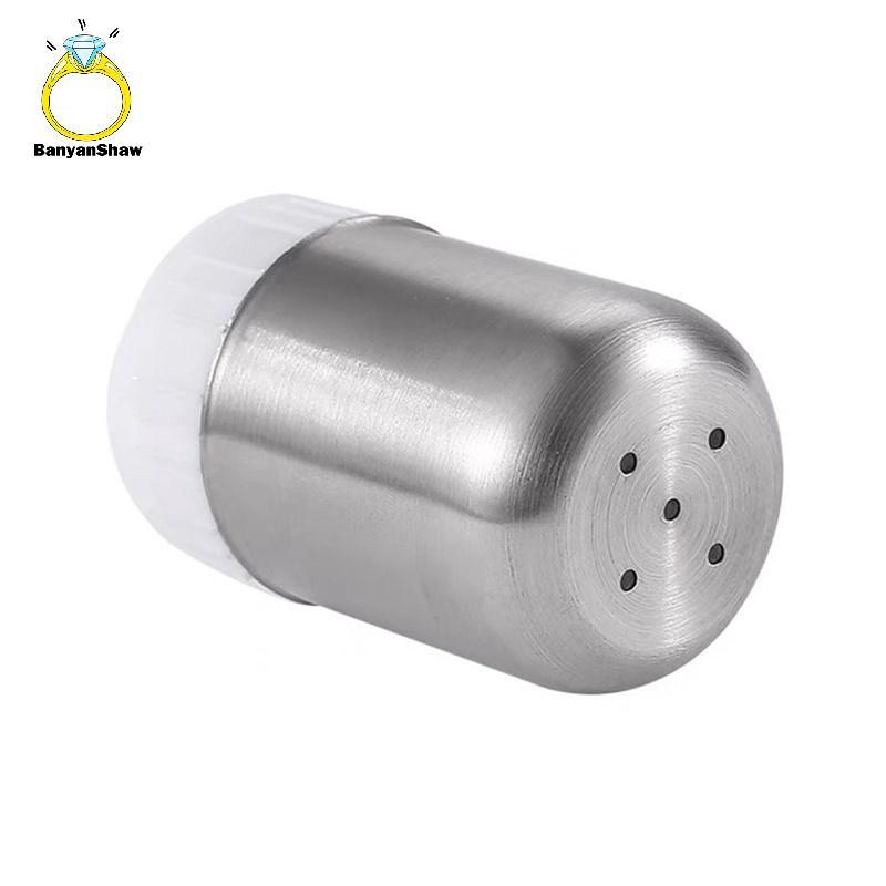 [BANY] Saleiro Portátil De Aço Inoxidável Com 5 Buracos , Mini Garrafa De Tempero Tampa Contra Poeira , Pequena De Pimen