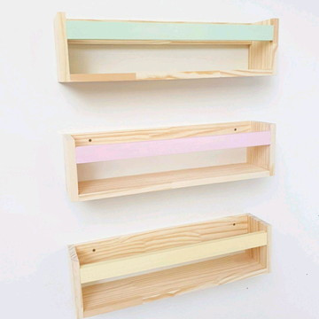 kit 3 Prateleiras Decorativa  Organizador Nicho Livros  Bonecas montessoriana 60cm