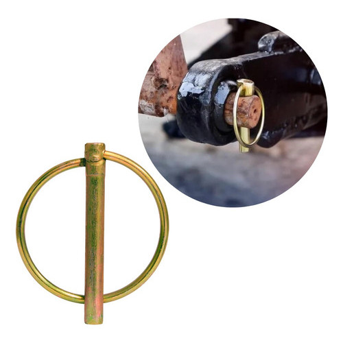 Kit 25 Chaveta Pino Trava Quebra Dedo 3/8 C/ Argola Trator