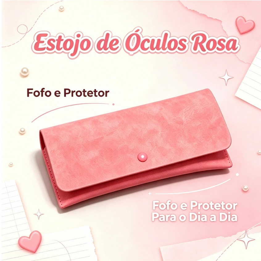 Bolsa de leitura porta óculos de sol estojo em couro sintético case Ecológico Feminino Nova