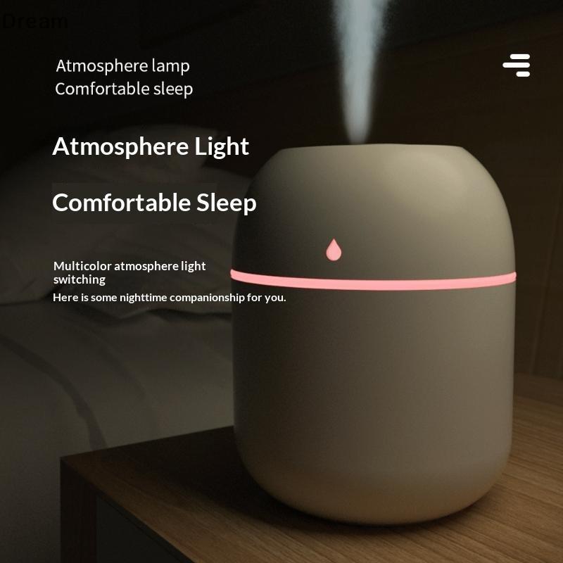 < Dream > Mini Umidificador De Ar Ultrassônico USB Portátil , Difusor , Purificador De Carro , Aroma , Anion , Névoa , C