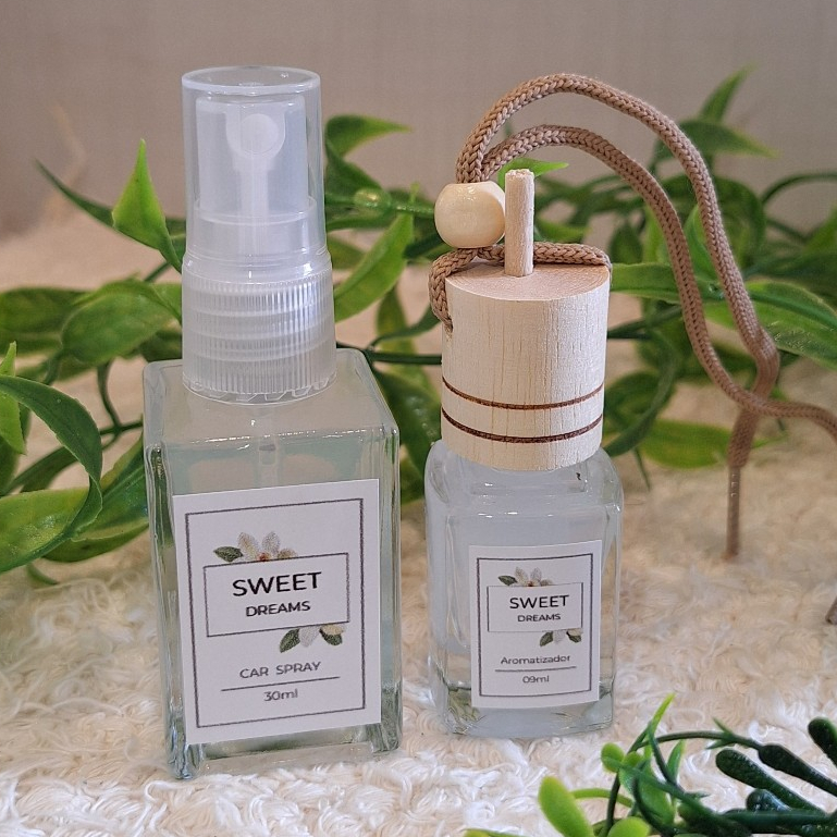 Kit Perfume Automotivo | Sweet Dreams Car difusor - Difusor para Carro - 09ml +  Car Spray 30ml