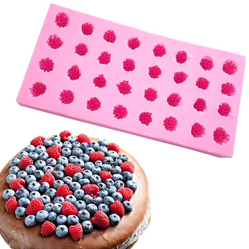 < Dream > DIY 3d Framboesa Fruta Molde De Silicone Difusor Gesso Resina Epóxi Fondant Mousse De Chocolate Decoração De B
