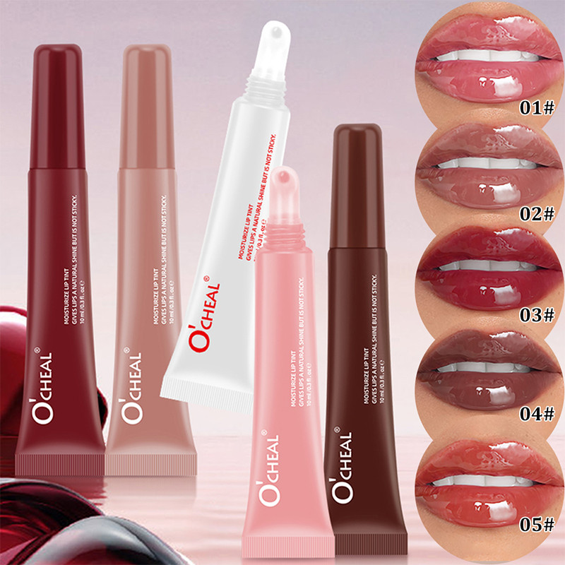 Batom Ocheal Water ‐ Light Dudu : Mirror Shine , Óleo Labial Rico , Hidratante E Sem Manchas