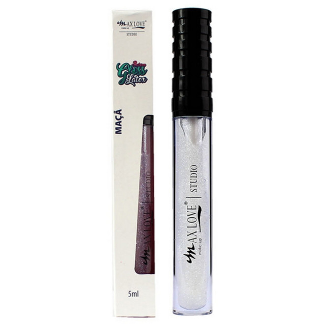 GLOSS LÁTEX MAX LOVE VEGANO COR 14 — MAÇÃ COM GLITTER