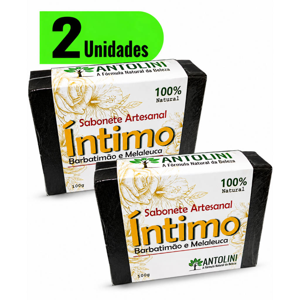 Sabonete Barbatimão Melaleuca Artesanal Glicerinado Kit de 2 com 100g