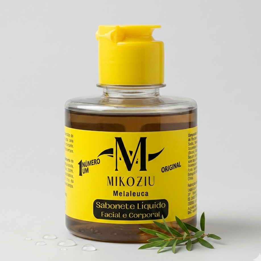 Sabonete Líquido Melaleuca Mikoziu 150ml - Rosto e Corpo - Melhora Acne e Micose