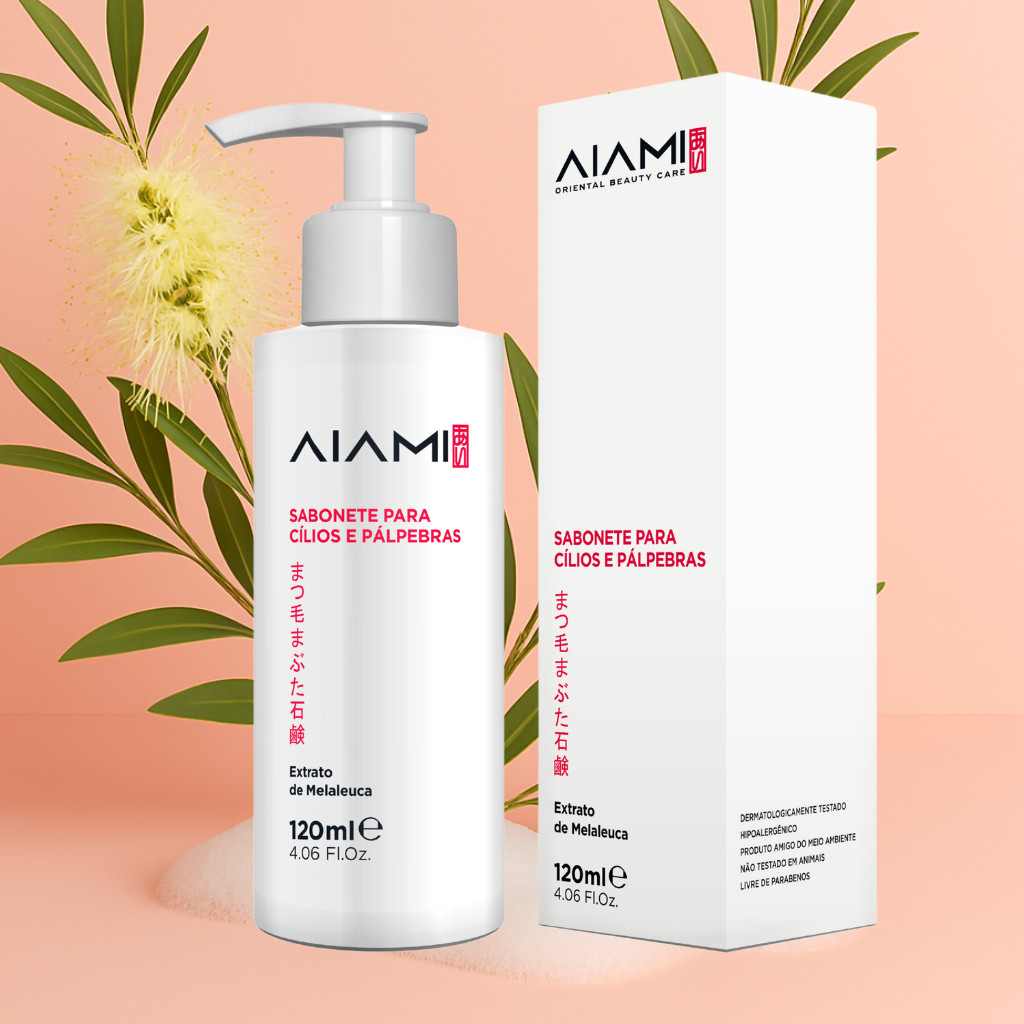 Kit Sabonete Melaleuca para Cílios e Pálpebras + PUMP e Pincel