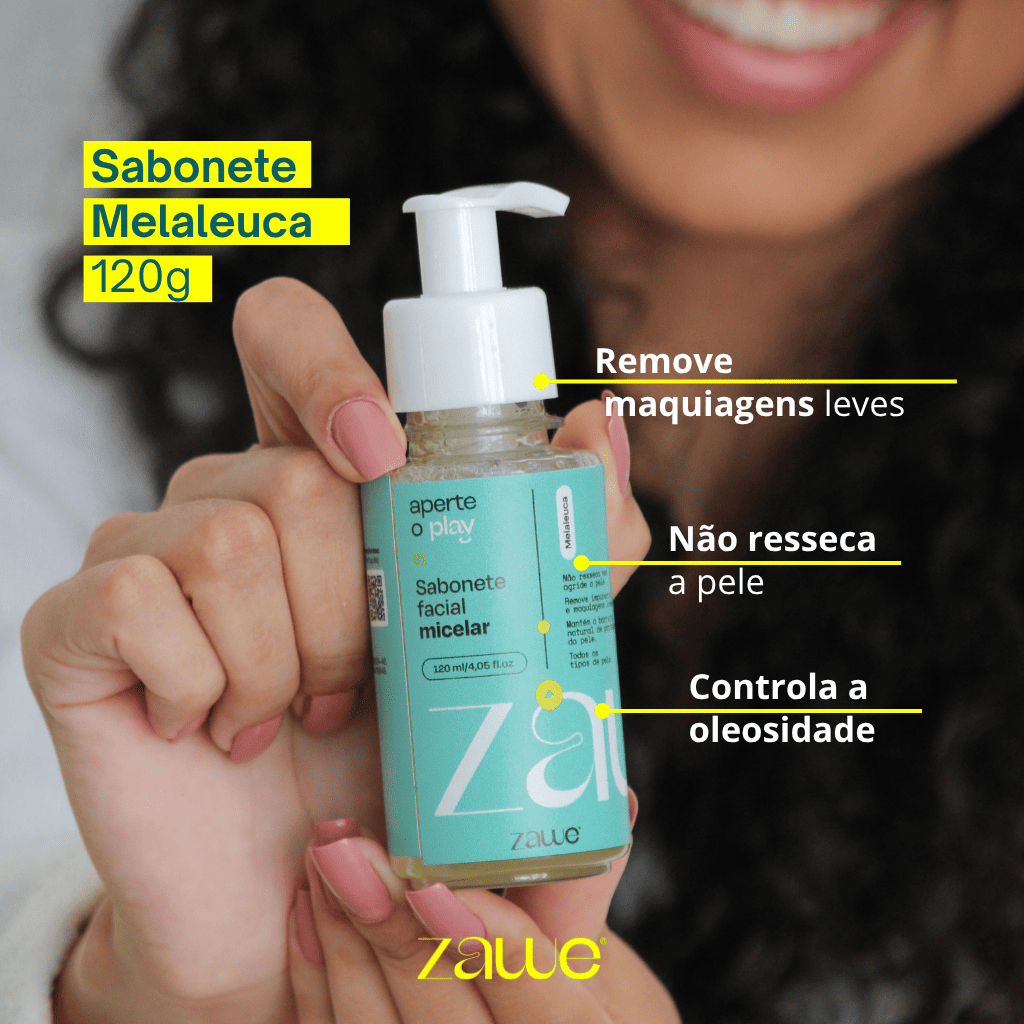 Sabonete Facial Skincare Melaleuca Controla a Oleosidade Limpa sem agredir a Pele Remove Maquiagem