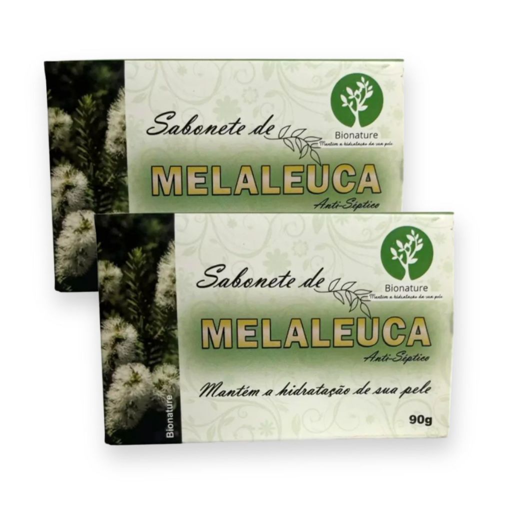 Kit 2 Unidades de Sabonete de Melaleuca em barra 90g Bionature