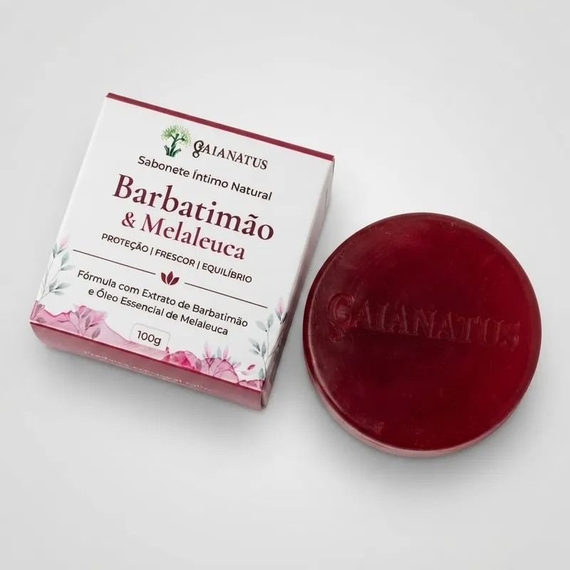 Sabonete Íntimo Natural de Barbatimão e Melaleuca – Equilíbrio e Bem-Estar Feminino
