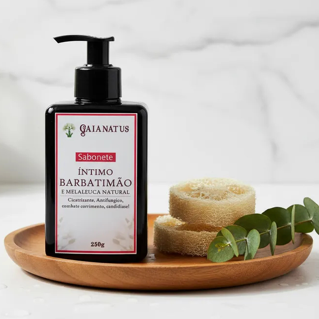 Sabonete Íntimo Natural Barbatimão e Melaleuca – Limpeza Suave, Proteção e Frescor Diário
