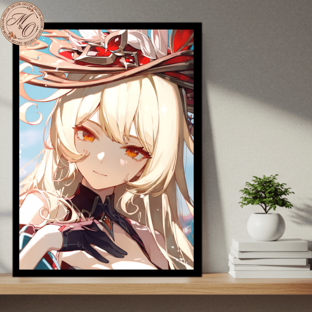 Quadro Decorativo Jogo Genshin Impact Bruxa Hexenzirkel Alice Klee Varios Tamanhos Modelos 1 Peça