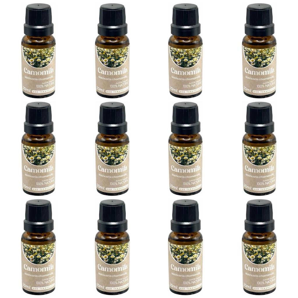 12x Óleo de Camomila BioSencia 20ml Vegetal | Massagem Relaxante e Bem-Estar Noturno 100% Natural