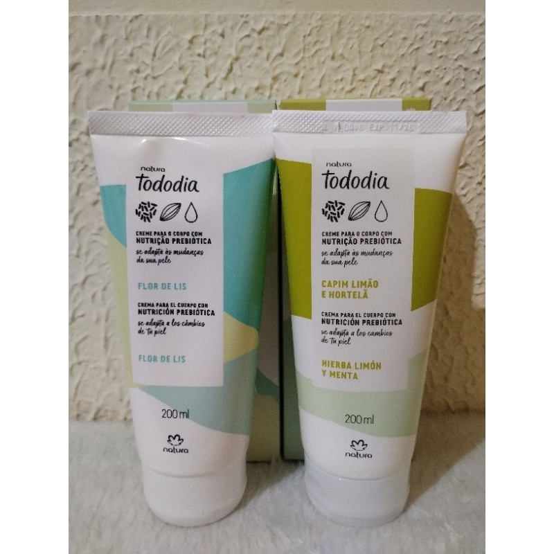 Creme Corporal Tododia Fragrâncias 200ml Natura - Validade na descrição