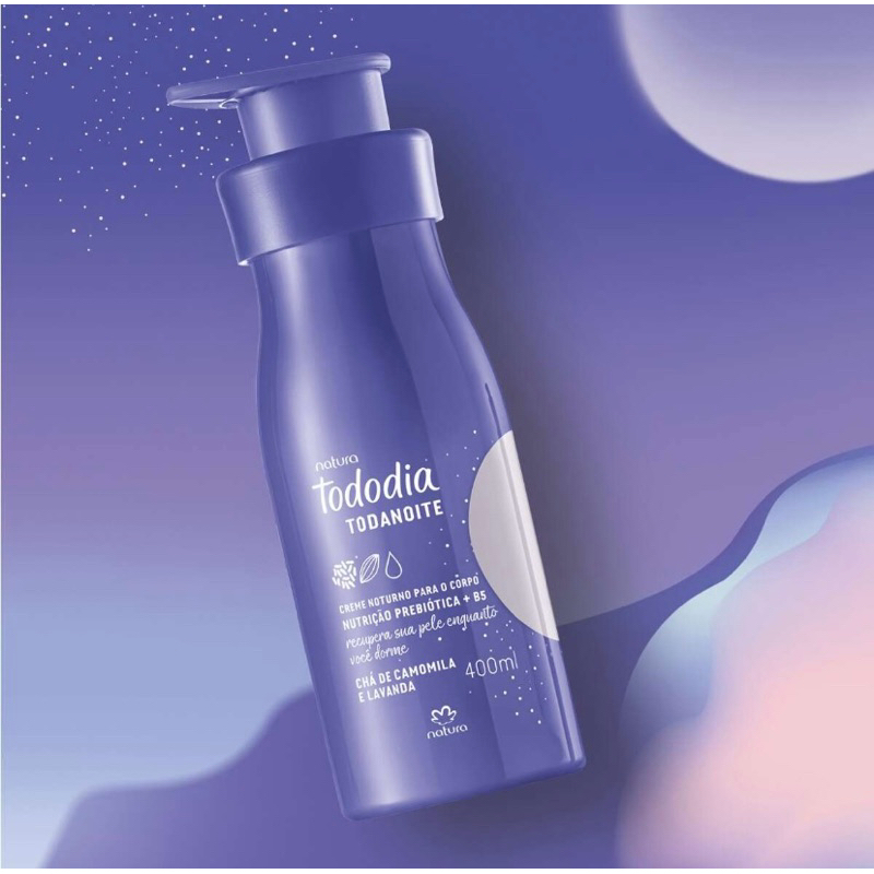 Creme Noturno Para O Corpo Tododia Chá de Camomila e Lavanda