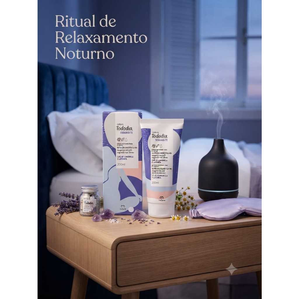 Creme Noturno Para o Corpo Todo Dia (Chá de Camomila e Lavanda 200ml)