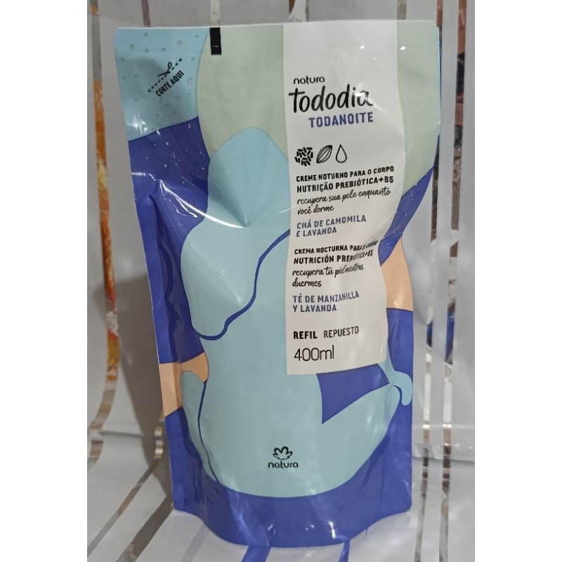 Refil do creme noturno para o corpo  chá de camomila e lavanda