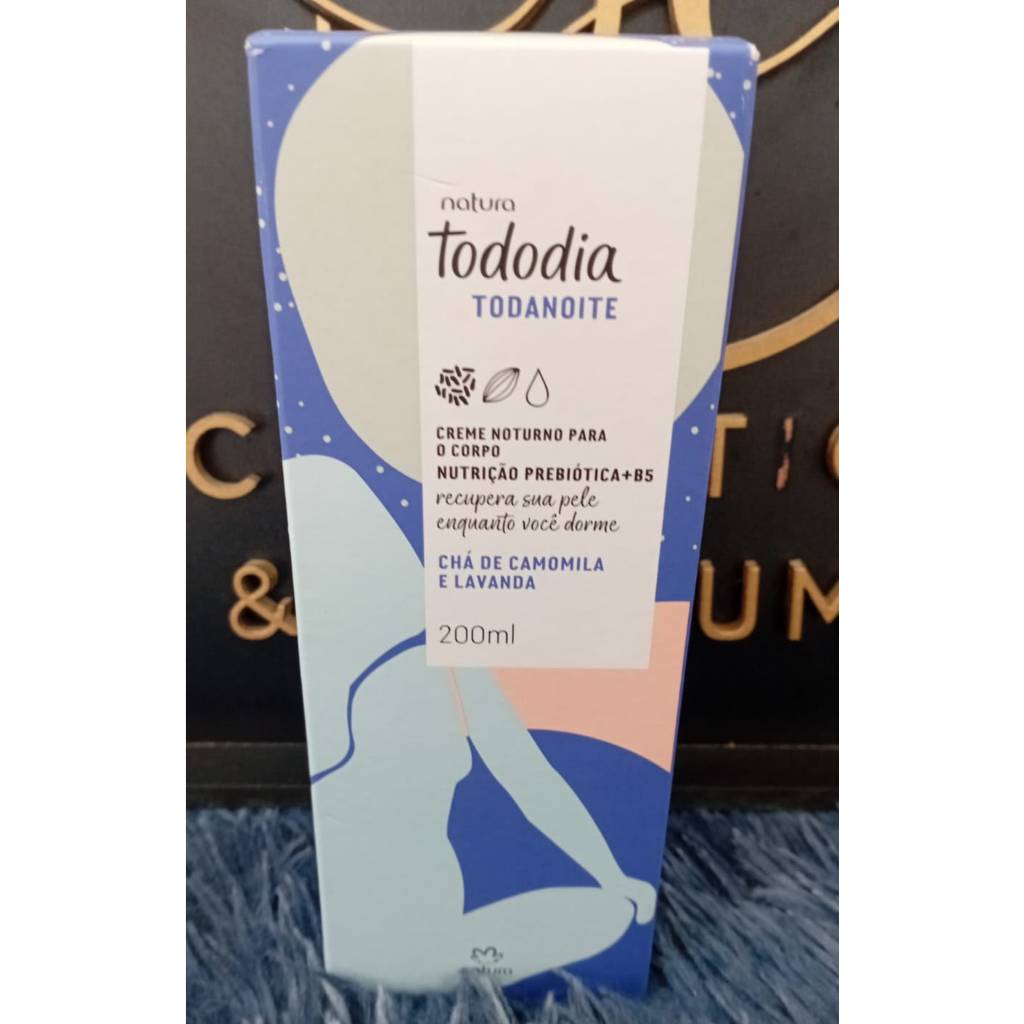 CREME NOTURNO PARA O CORPO   NUITRIÇÃO PREBIÓTICA TODODIA  LAVANDA E CAMOMILA(VALIODADE 12/27)