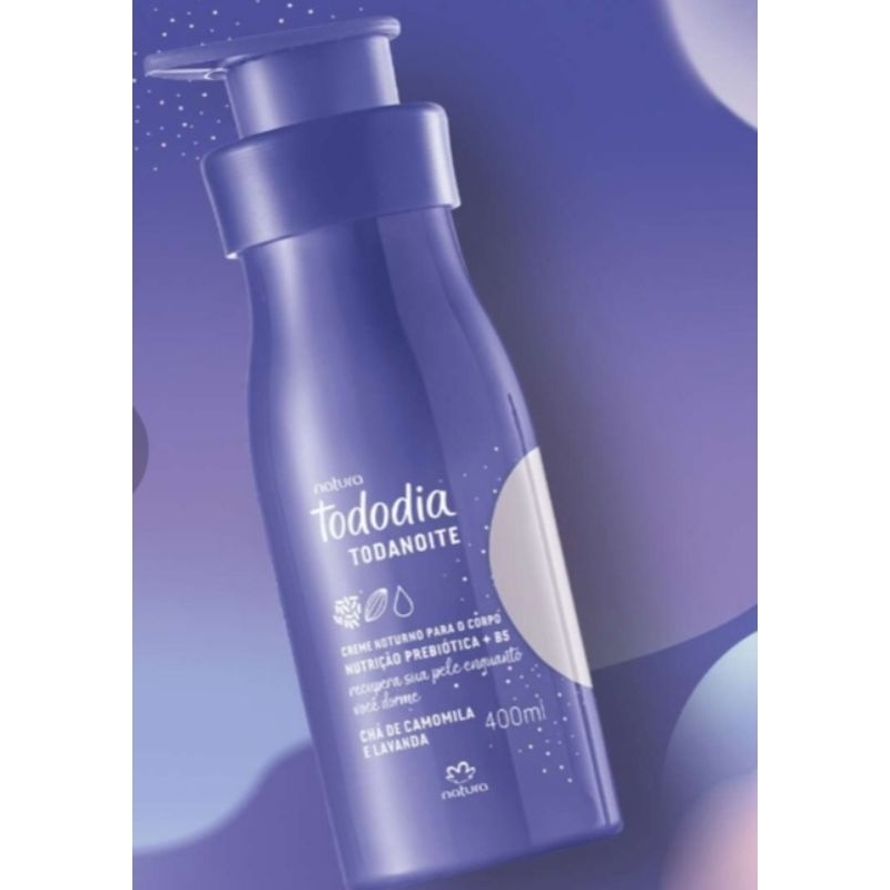 Creme Noturno Para o Corpo Tododia Todanoite Chá de Lavanda e Camomila