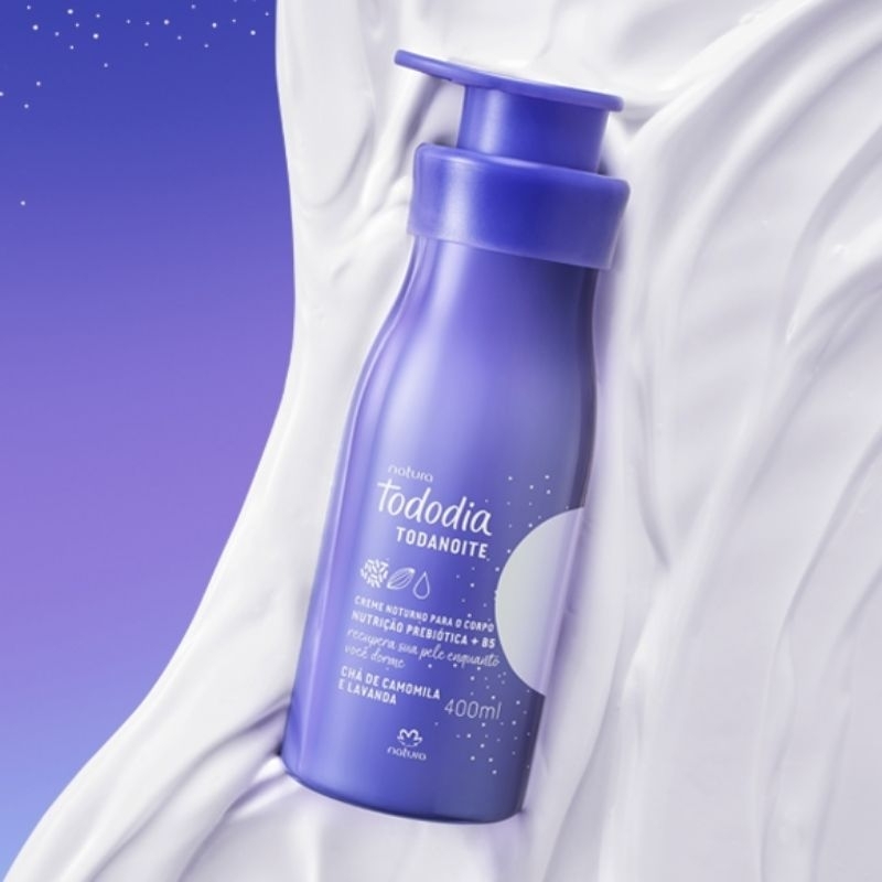 Creme Noturno Para o Corpo Tododia Todanoite chá de camomila e lavanda 400 ml