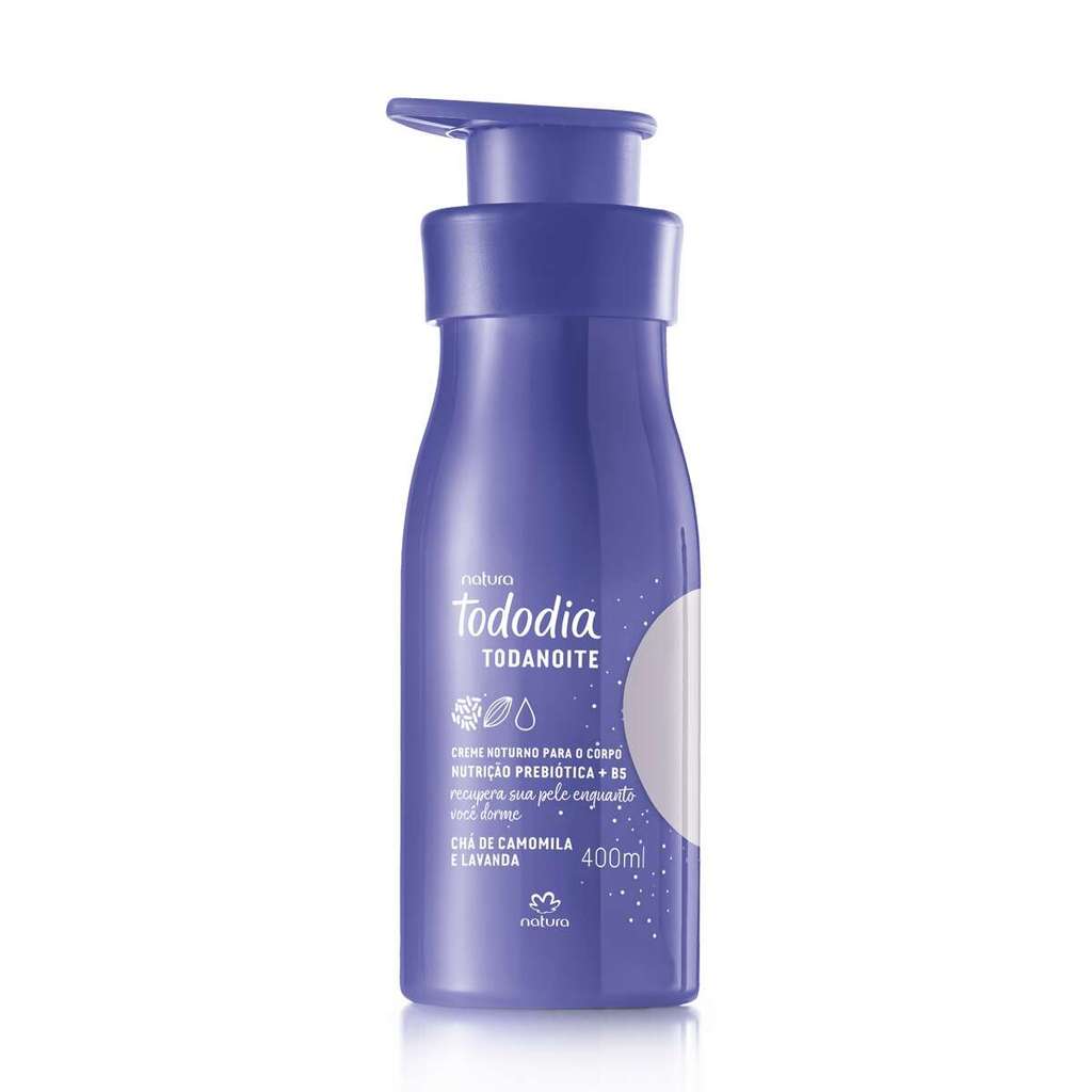 HIDRATANTE NOTURNO CHÁ DE CAMOMILA E LAVANDA NATURA TODODIA/TODANOITE 400 ML