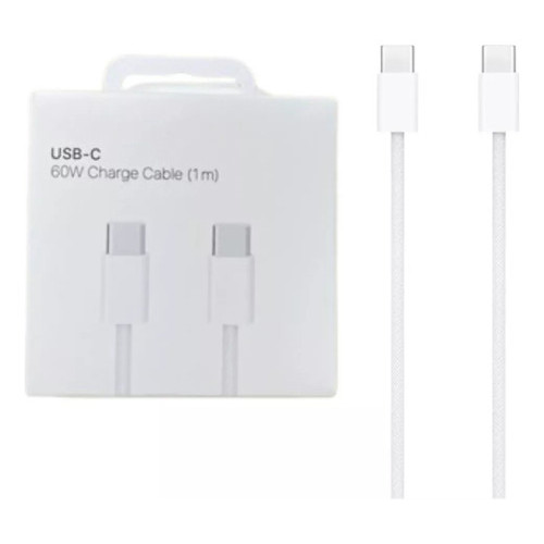 Cabo Usb-c  Para iPhone 15 Macbook 15 Pro Max 60w Turbo Nf