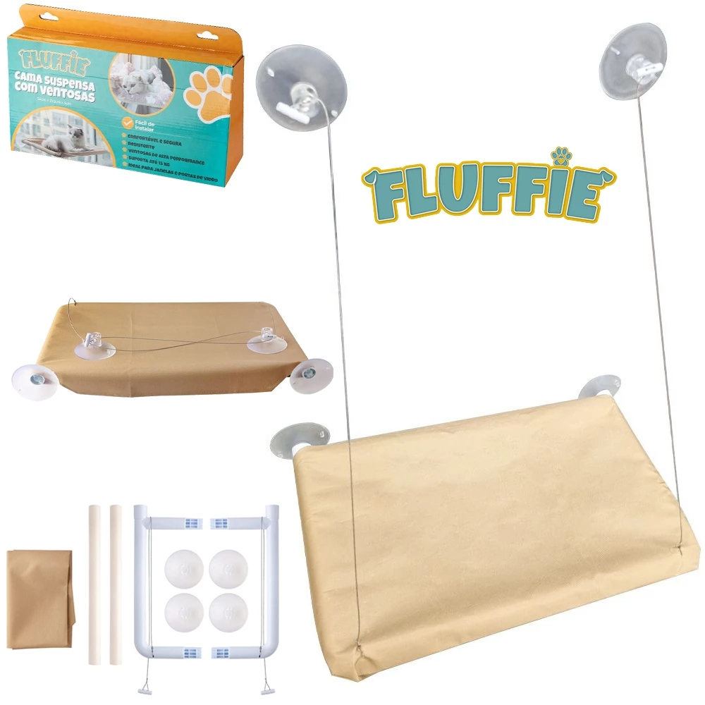Cama Para Gatos/Cachorros Rede Suspensa Suporta Até 20kg Cama De Animal De Estimação Assento De Janela De Sol leve