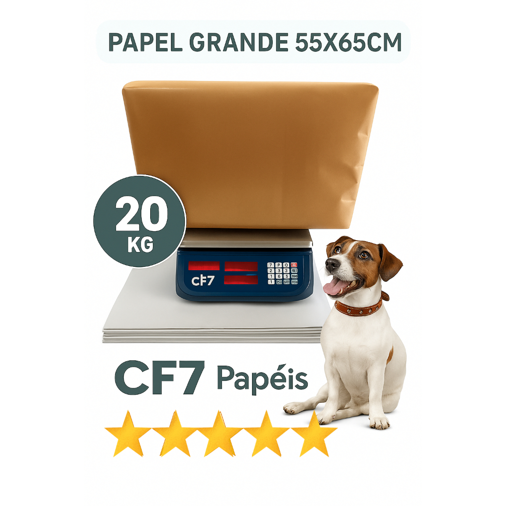 Tapete higiênico Jornal para Pet 20kg Grande 68x58cm - cachorro e gatos Qualidade Premium