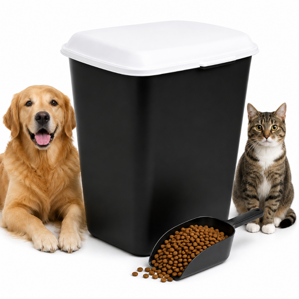 Porta Ração 20kg com Pá Dosadora Container Pote para Cachorro e Gato
