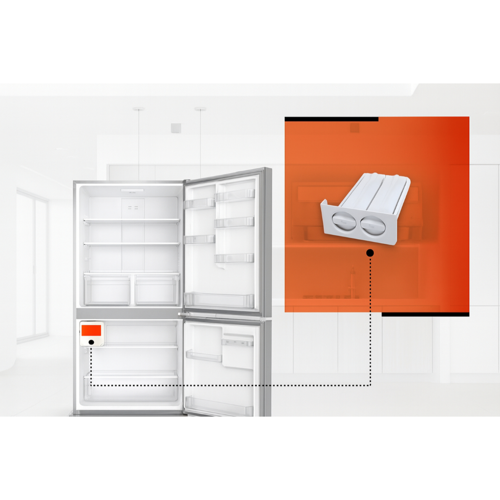 Forma de Gelo com Gaveta Geladeira Brastemp BRM47 BRM49 BRU49 BRX50 — Peça Original e Durável