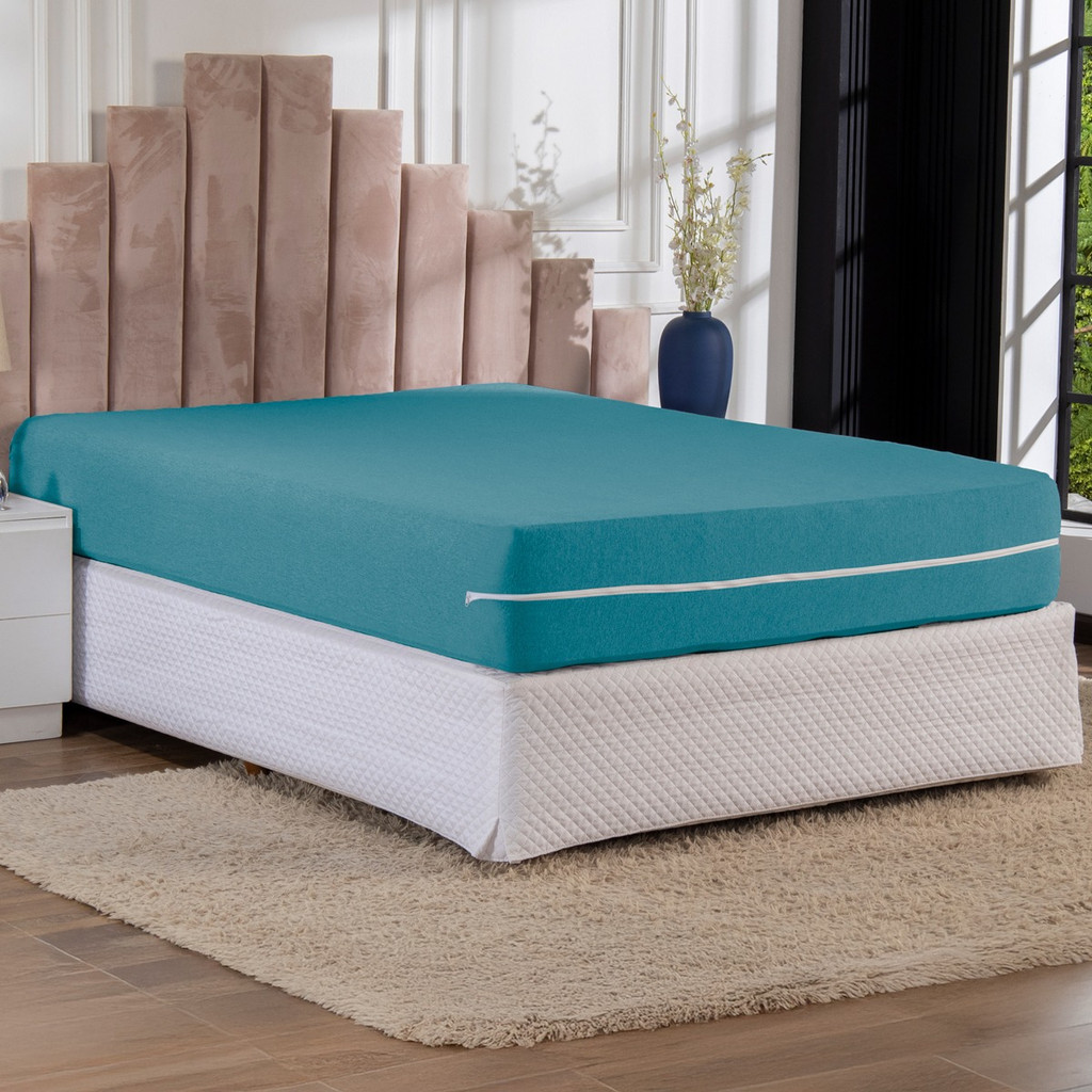 Kit 4 Capas De Colchão Solteiro Malha Durável E Flexível