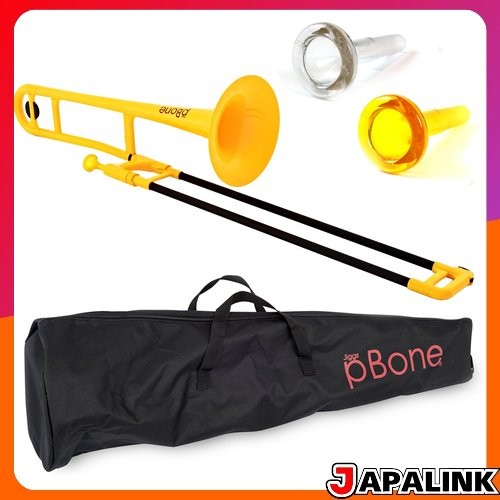 Trombone tenor de plástico pInstruments pBONE em Si bemol, ABS leve e durável com revestimento antibacteriano biorreves