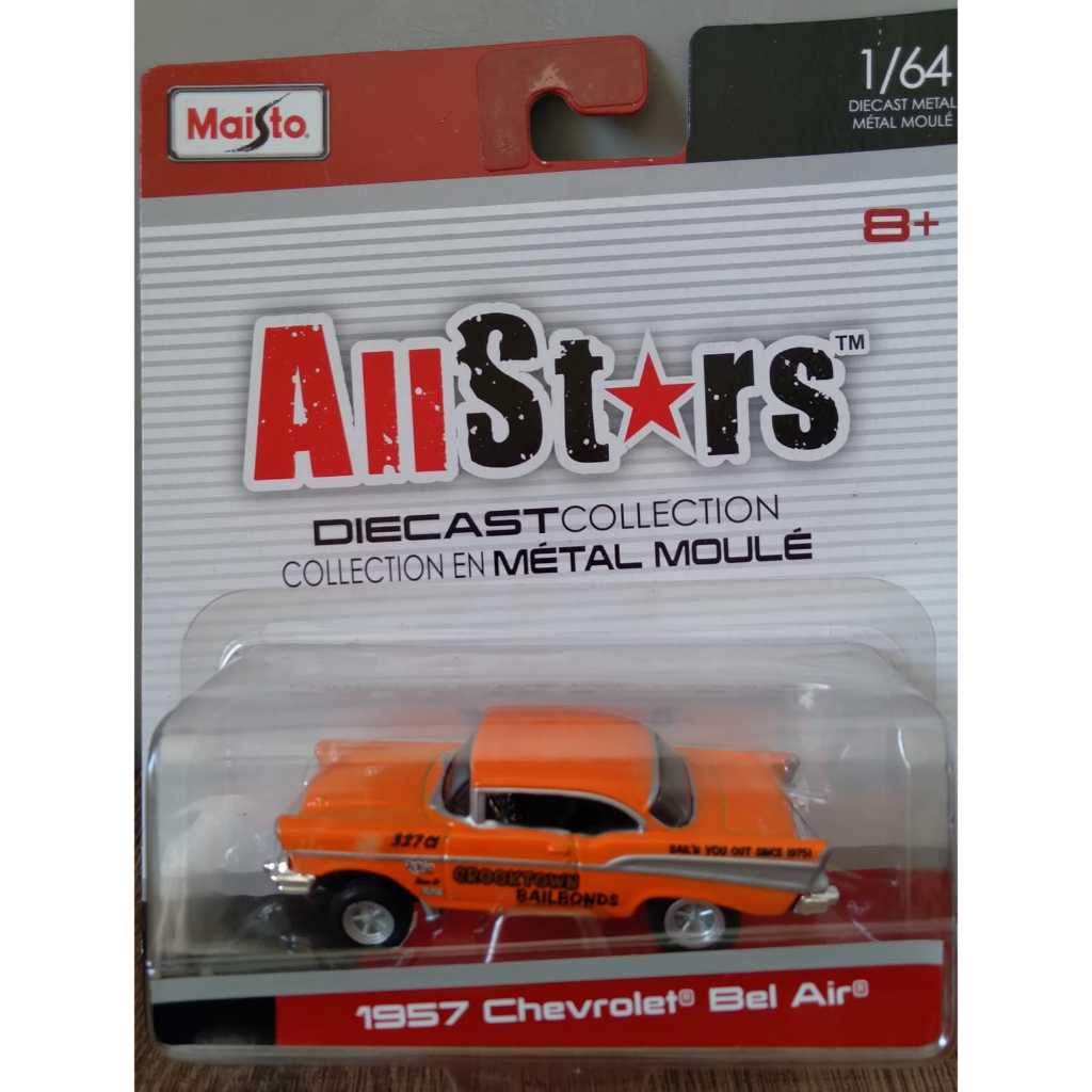 Maisto 1957 Chevrolet Bel Air laranja