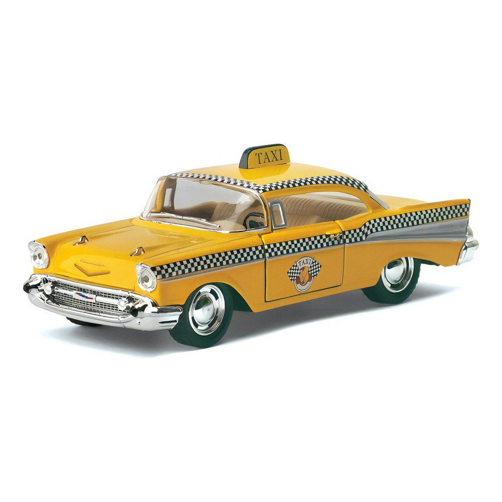 Miniatura Coleção Chevrolet Bel Air 1957 Taxi - 1/40 Metal