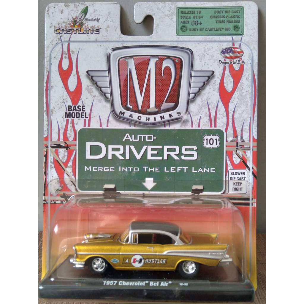 M2 Machines Chevrolet Bel Air 1957 Hustler Série Auto-Drivers