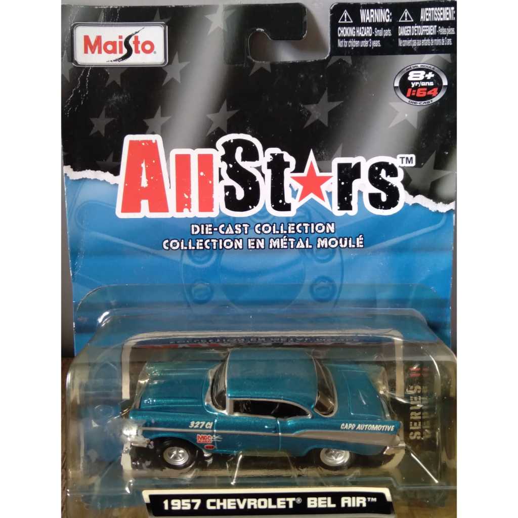 Maisto 1957 Chevrolet Bel Air azul