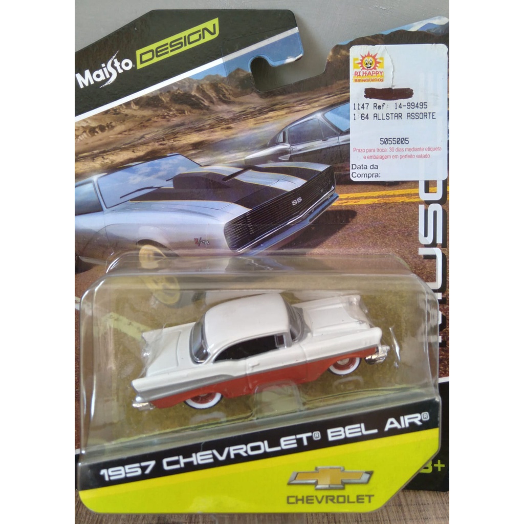 Maisto Chevrolet Bel Air 1957 Série Design Muscle