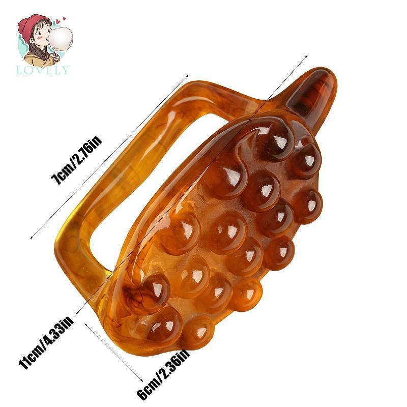 Resina Tartaruga Em Forma De Gua Sha Massageador Multi Bola Pino Meridiano Raspagem Ferramenta Mão