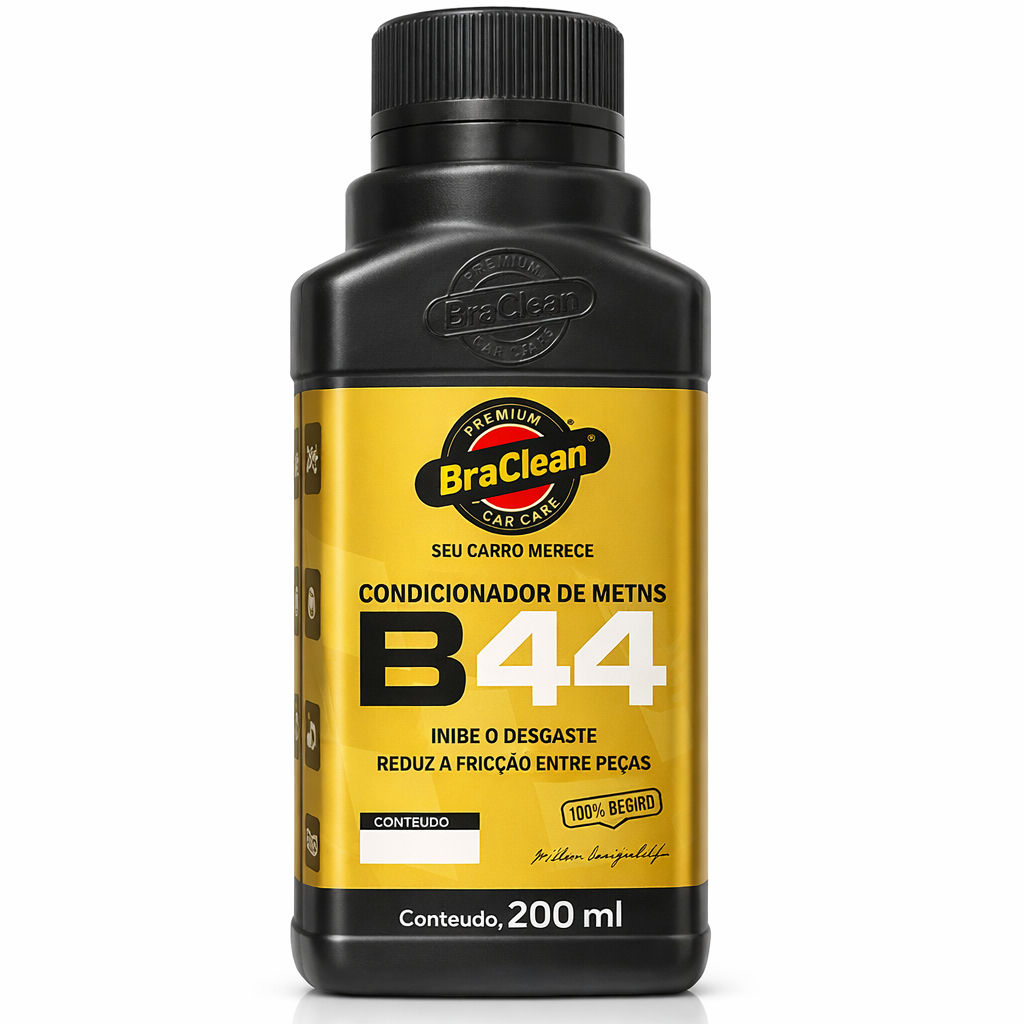 Condicionador de Metais B44 200ml Menos Atrito Proteção Interna do Motor BraClean